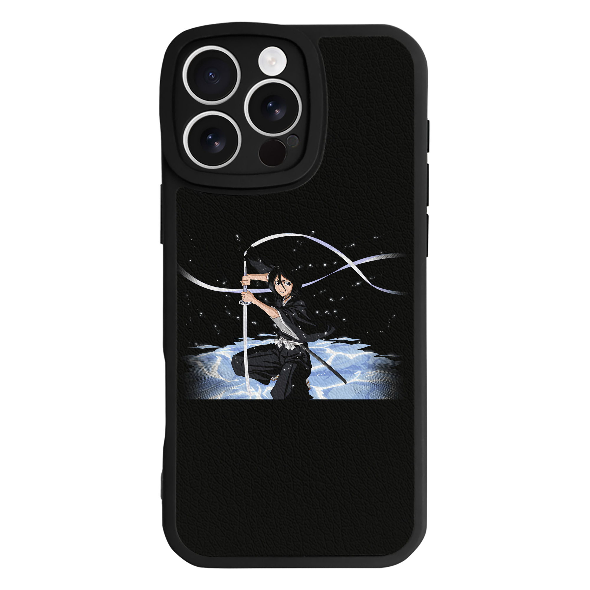 （画像用） ブリーチ 朽木ルキア BLEACH Kuchiki Rukia 【iPhone 16シリーズ対応】シリコンスマホケース（レザー調） 材質：シリコン